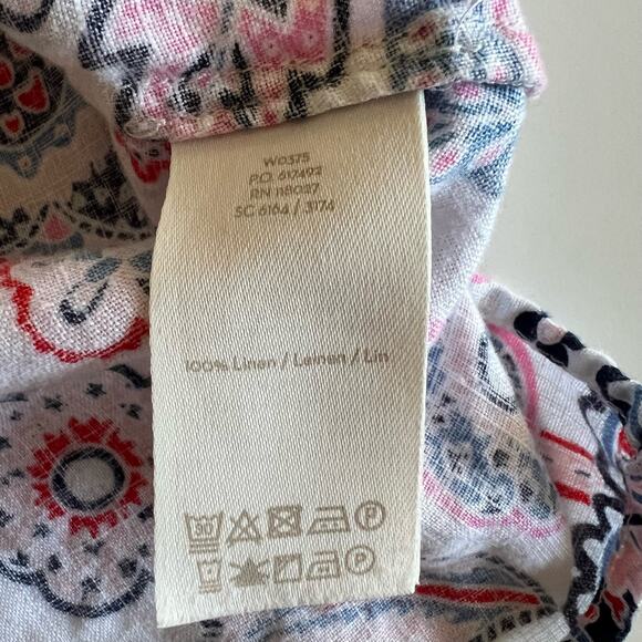 Boden Alexandra Linen Short Sleeve Top - Picture 5 of 5